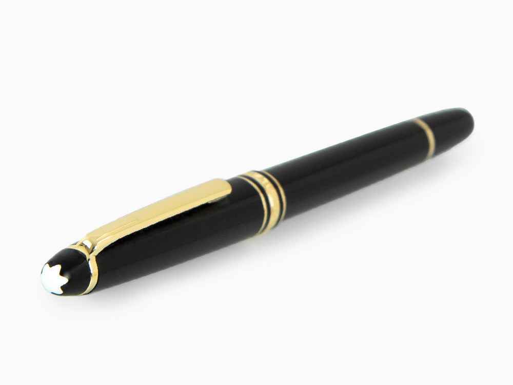 Montblanc Meisterstück Classique Roller, Vergoldete Beschläge, Schwarz, 132457