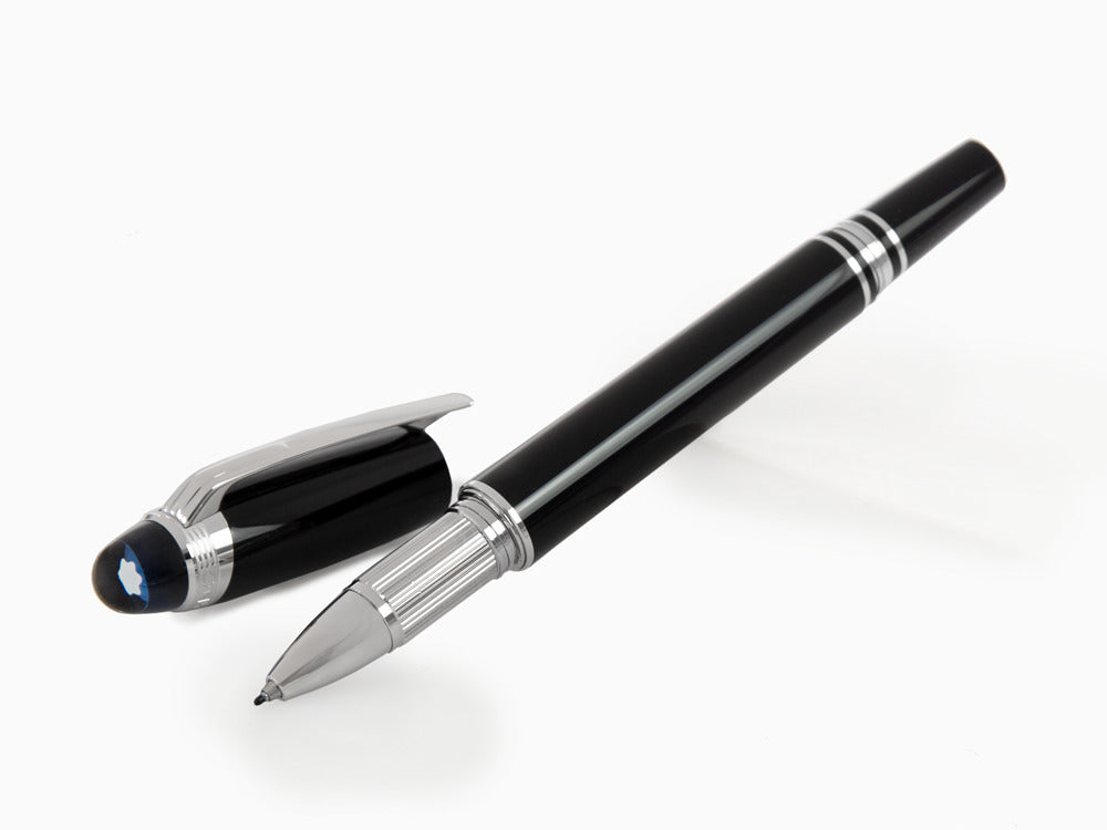 Montblanc StarWalker Fineliner, Edelharz, Schwarz, Platinierte Beschläge, 132508