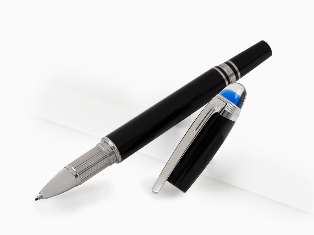 Montblanc StarWalker Fineliner, Edelharz, Schwarz, Platinierte Beschläge, 132508