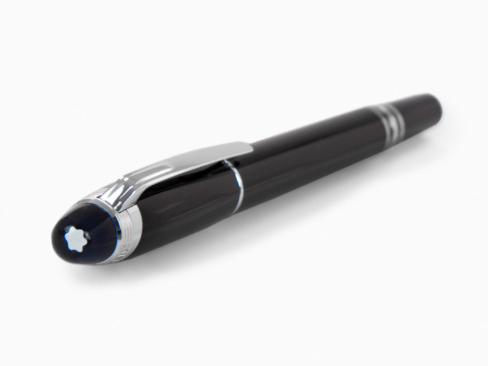 Montblanc StarWalker Fineliner, Edelharz, Schwarz, Platinierte Beschläge, 132508