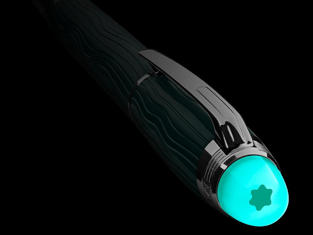 Montblanc StarWalker PolarGreen Fineliner, Grün, Platinierte Beschläge, 132903