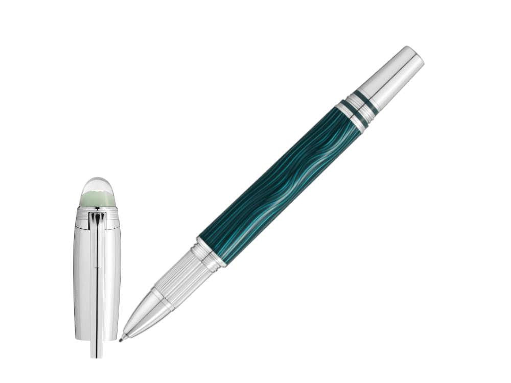 Montblanc StarWalker PolarGreen Fineliner, Platinierte Beschläge, 132911