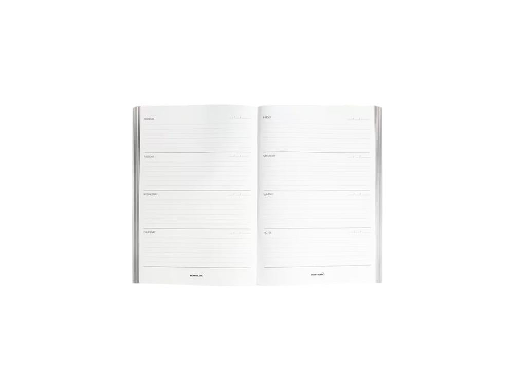 Montblanc Weekly Planner Notizbuch, Liniert, Weiss, 137135