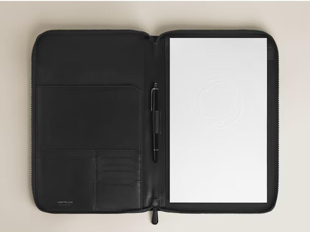 Kleine Notizbuchhülle mit Reißverschluss aus Extreme Leder von Montblanc, 137536