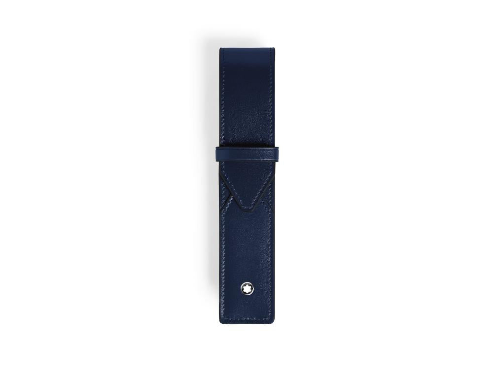 Montblanc Envelope Etui, 1 Schreibgerät , Leder, Blau, 221348