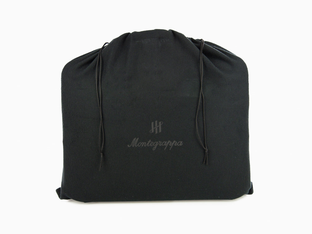Montegrappa Signet Series Rucksack, Leder, Schwarz, Laptop-Fach, IC00BP00