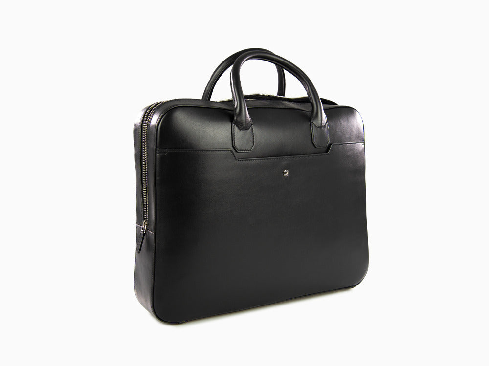 Montegrappa Laptop Bag Signet Series, Leder, Schwarz, IC00LB03