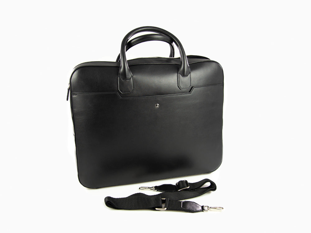 Montegrappa Laptop Bag Signet Series, Leder, Schwarz, IC00LB03