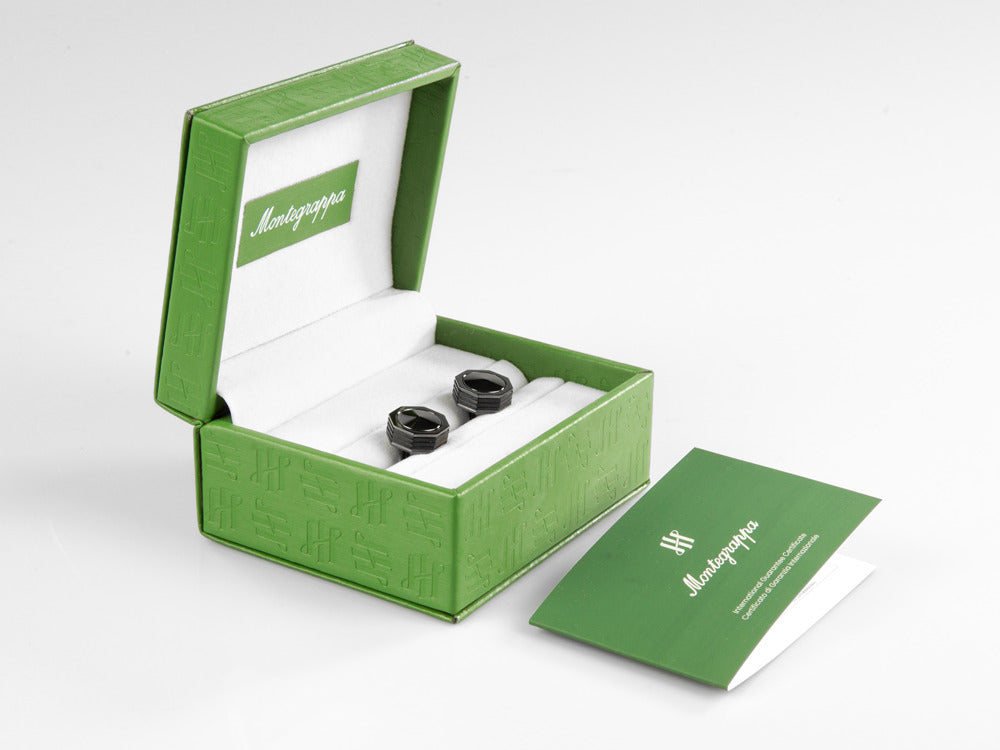 Montegrappa Nero Uno Manschettenknöpfe, Gun metal PVD, Metall, IDNLCLI1