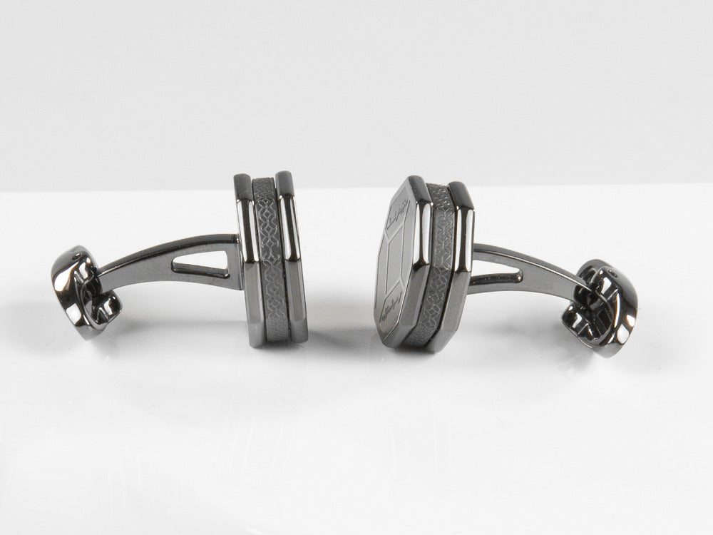 Montegrappa Tripudio Manschettenknöpfe, Edelstahl, Gun metal, IDTPCLLL