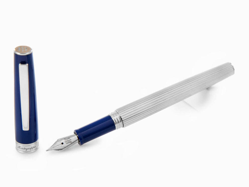 Montegrappa Armonia Duetto Füllfederhalter, Edelharz, Blau, ISA1M-AD