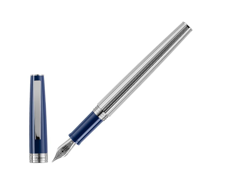 Montegrappa Armonia Duetto Füllfederhalter, Edelharz, Blau, ISA1M-AD