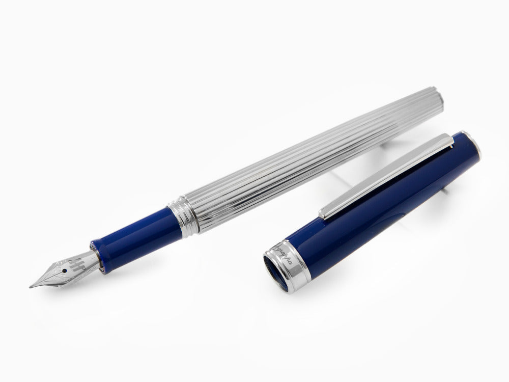 Montegrappa Armonia Duetto Füllfederhalter, Edelharz, Blau, ISA1M-AD
