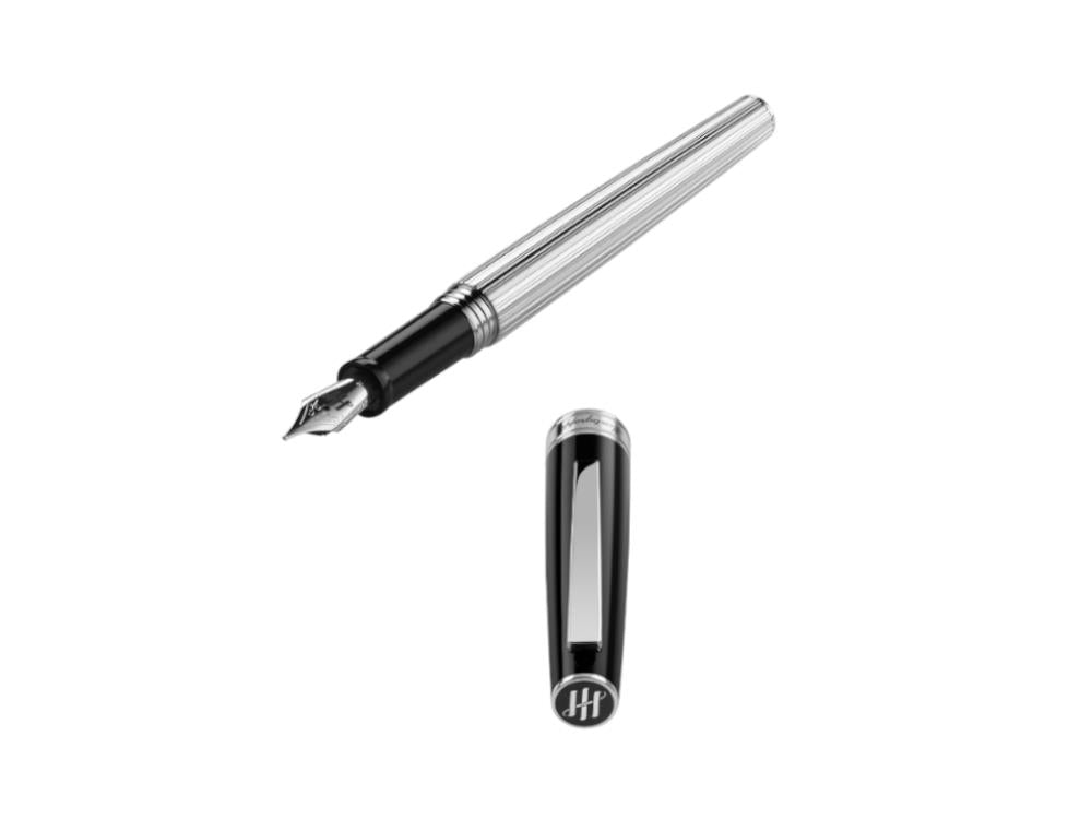 Montegrappa Armonia Duetto Füllfederhalter, Edelharz, Schwarz, ISA1M-AC
