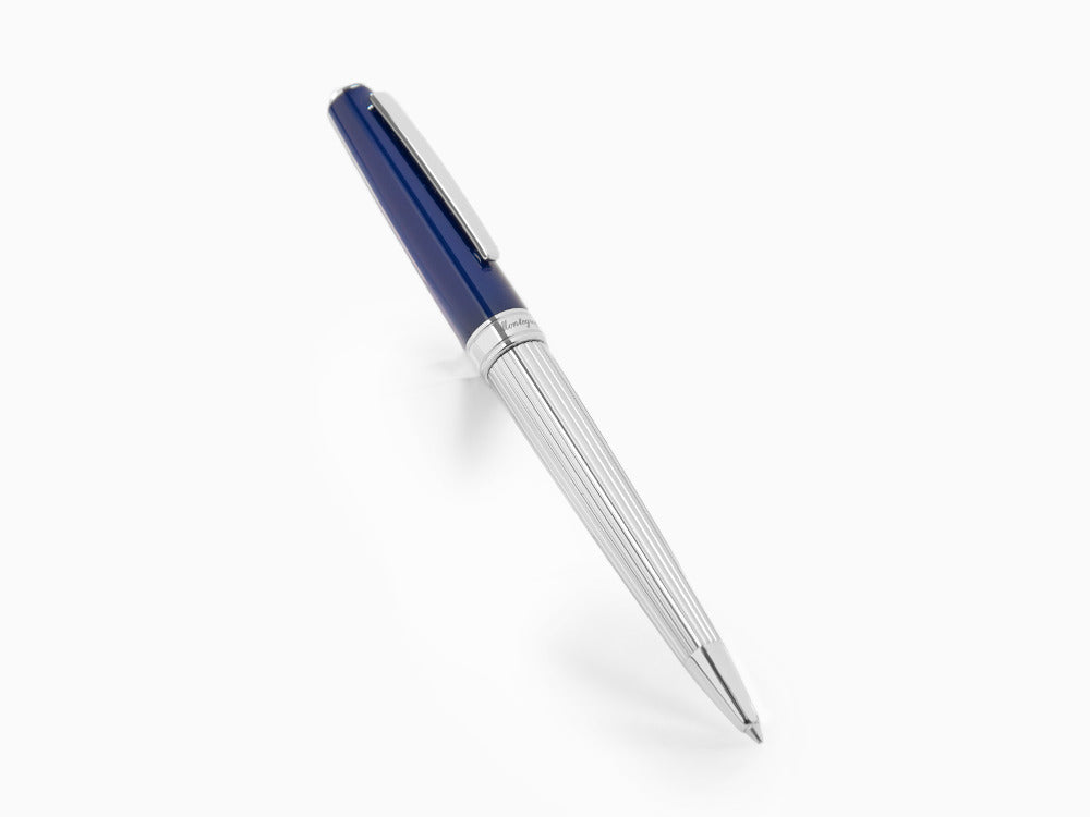 Montegrappa Armonia Duetto Kugelschreiber, Stahl, Blau, ISA1MBAB