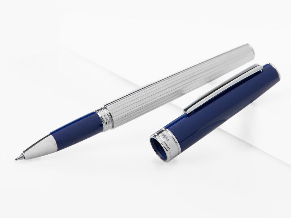 Montegrappa Armonia Roller Duetto, Stahl, Blau, ISA1MRAB
