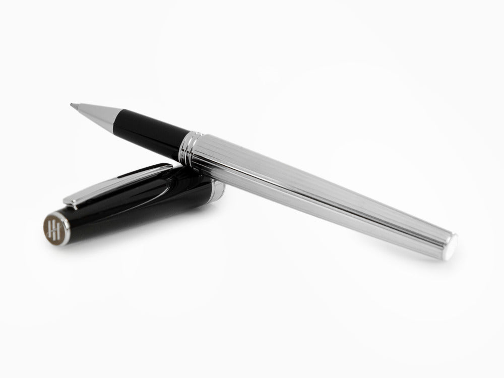 Montegrappa Armonia Duetto Roller, Stahl, Schwarz, ISA1MRAC