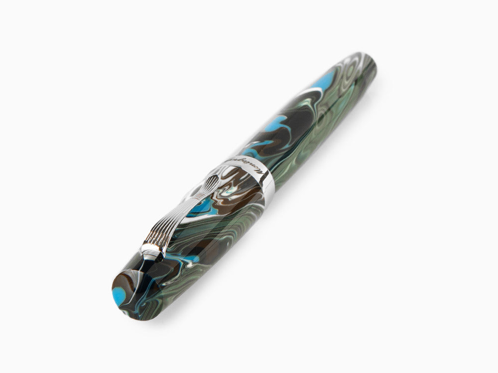 Montegrappa Elmo 02 Sorapis Roller, Edelharz, Edelstahl, ISE2RRAB