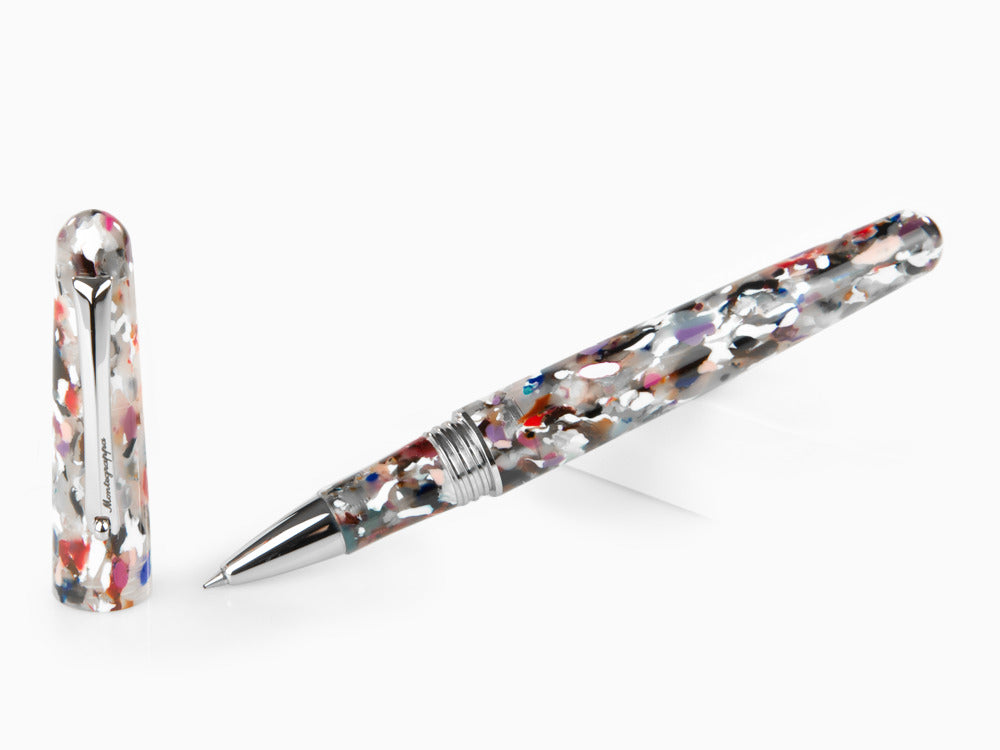 Montegrappa Elmo Ambiente Kaleido Roller, Edelharz, Edelstahl, ISEERRIK
