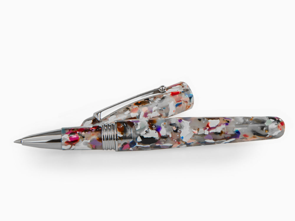 Montegrappa Elmo Ambiente Kaleido Roller, Edelharz, Edelstahl, ISEERRIK