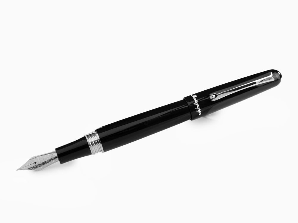 Montegrappa Elmo 01 Füllfederhalter, Schwarzes Edelharz, ISEOR-AC