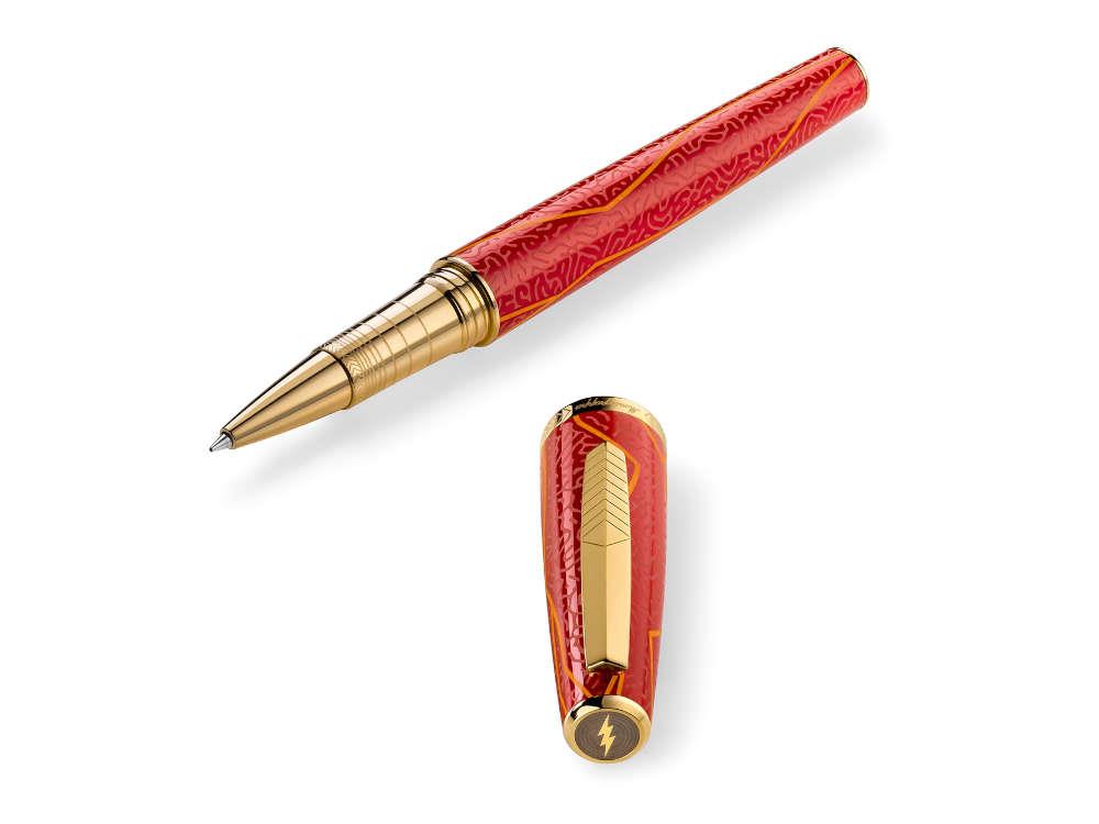 Montegrappa DC Comics The Flash Roller, Vergoldet, Limitierte Edition, ISFLNRAR