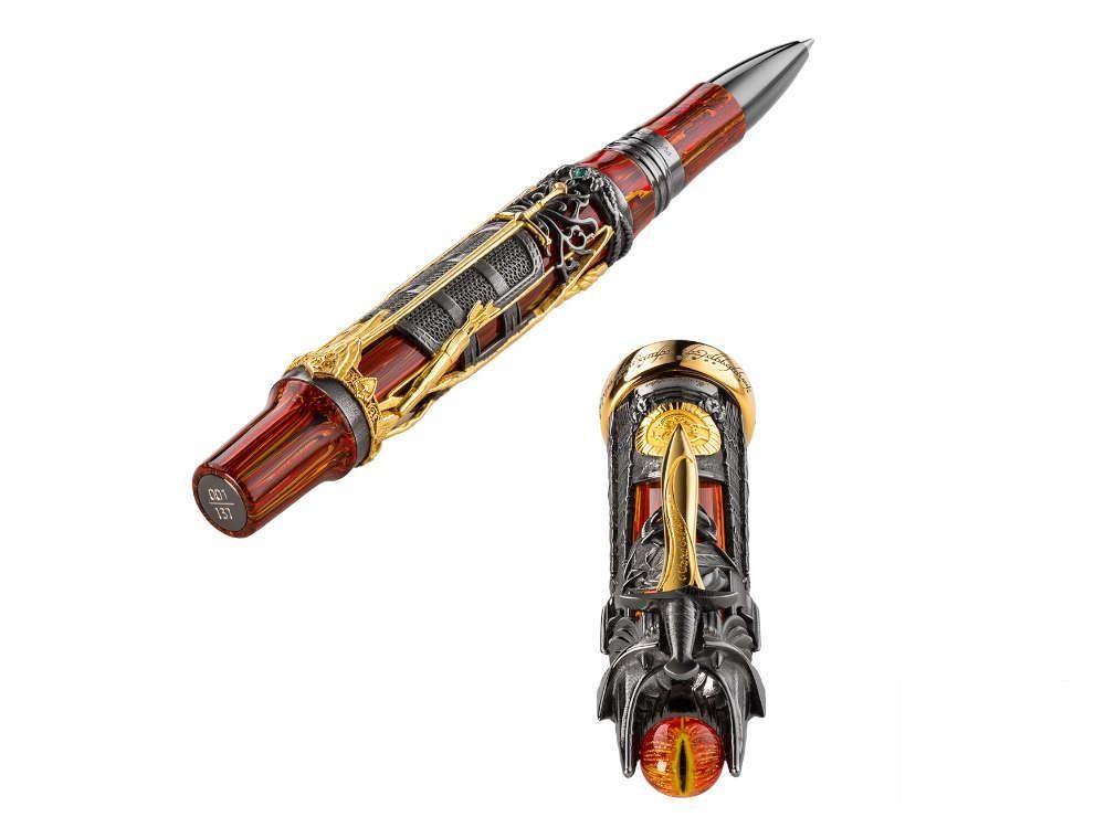 Montegrappa The Lord Of The Rings Doom Roller, Vergoldet, LE, ISLOARSE