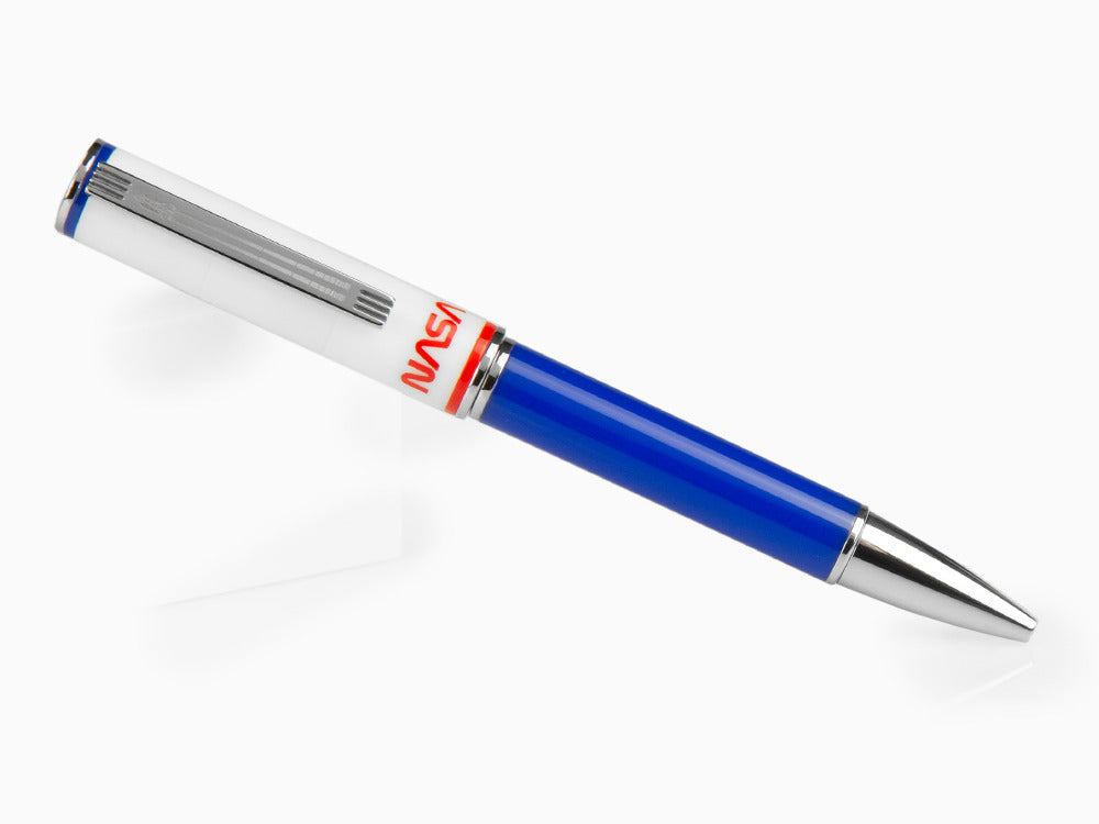 Montegrappa NASA Atlantis Kugelschreiber, Edelharz, Blau, Edelstahl, ISN1RBBP