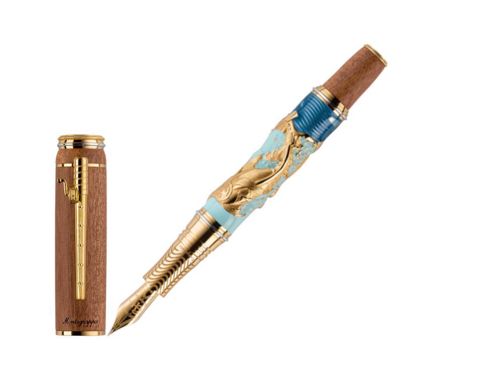 Montegrappa LE The Old Man and the Sea Füllfederhalter, Gold, ISOSN-3S