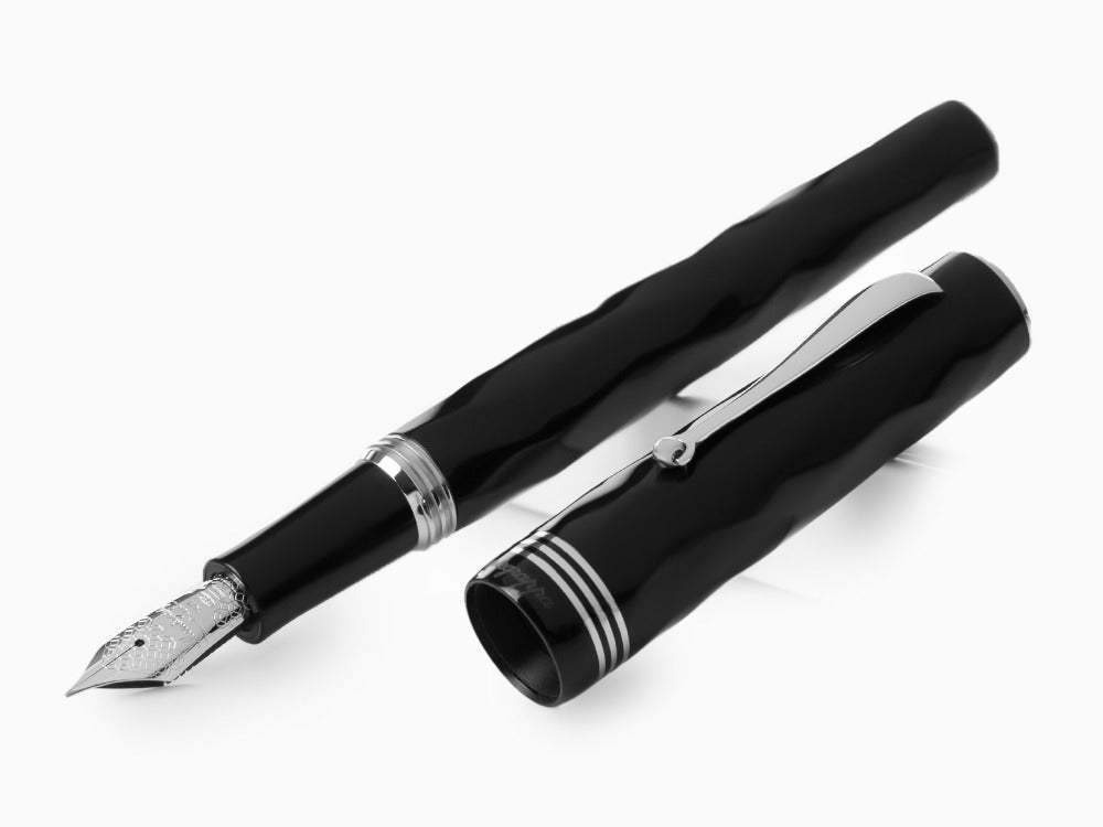 Montegrappa Brenta Füllfederhalter, Schwarz, 14k Gold, ISRBT-4C