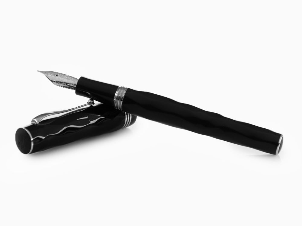 Montegrappa Brenta Füllfederhalter, Schwarz, 14k Gold, ISRBT-4C
