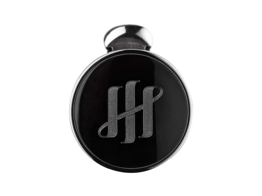 Montegrappa Brenta Roller, Edelharz, Edelstahl, Schwarz, ISRBTRIC