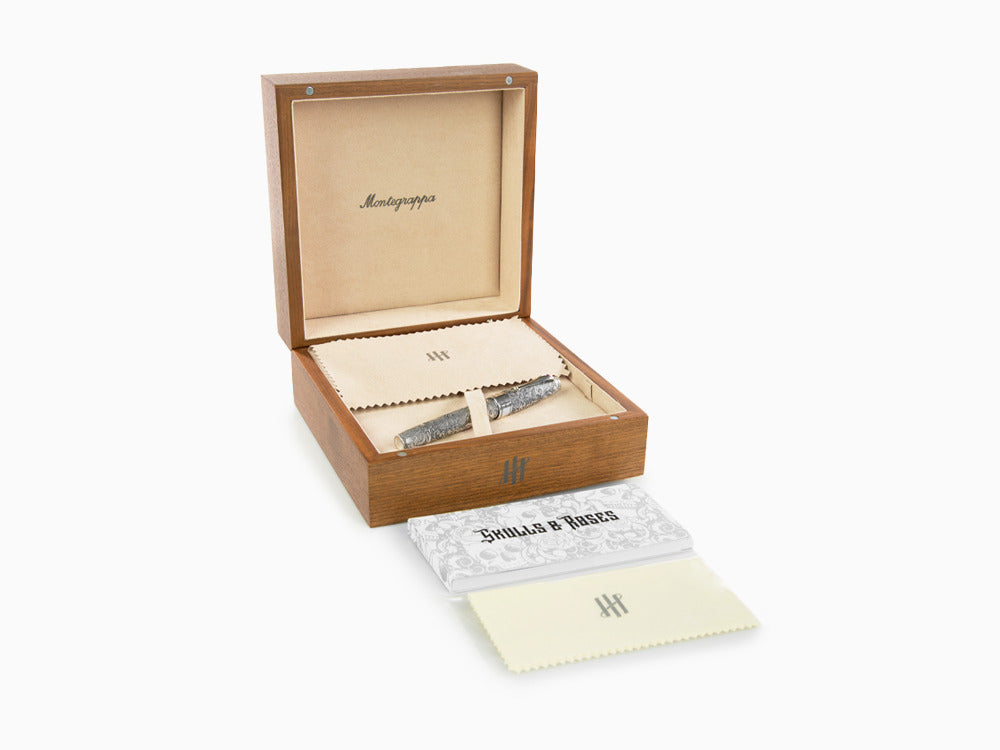 Montegrappa Skulls & Roses Füllfederhalter, Limitierte Edition, ISSKN-SE