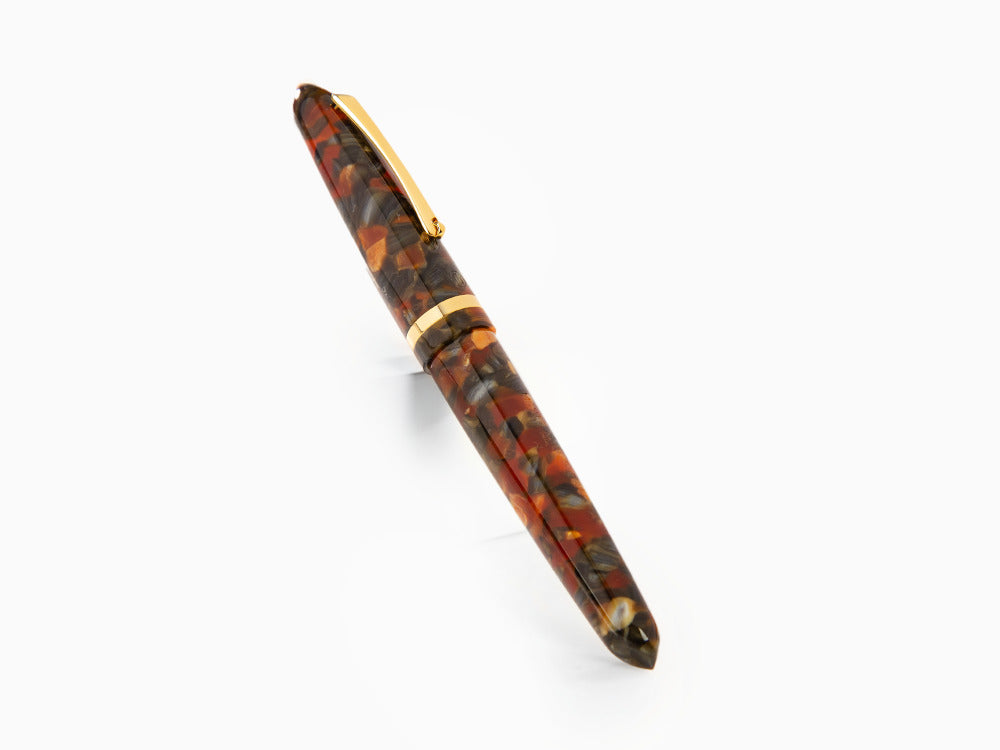 Montegrappa Venetia Plume Agate Füllfederhalter, Edelstahl, ISVEN_AJ