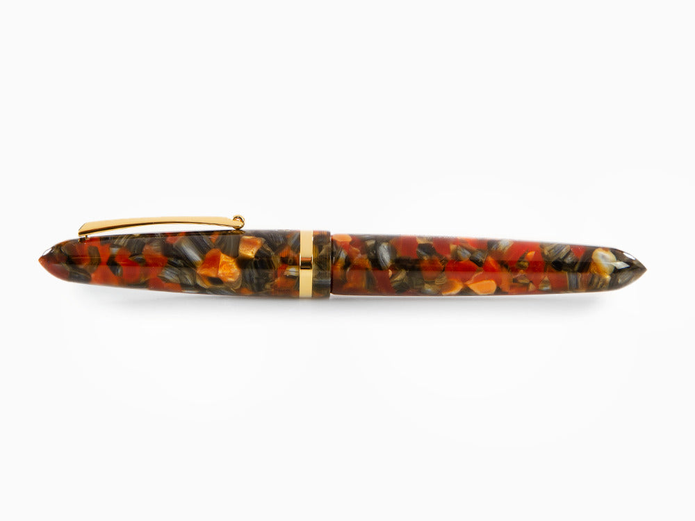 Montegrappa Venetia Plume Agate Füllfederhalter, Edelstahl, ISVEN_AJ