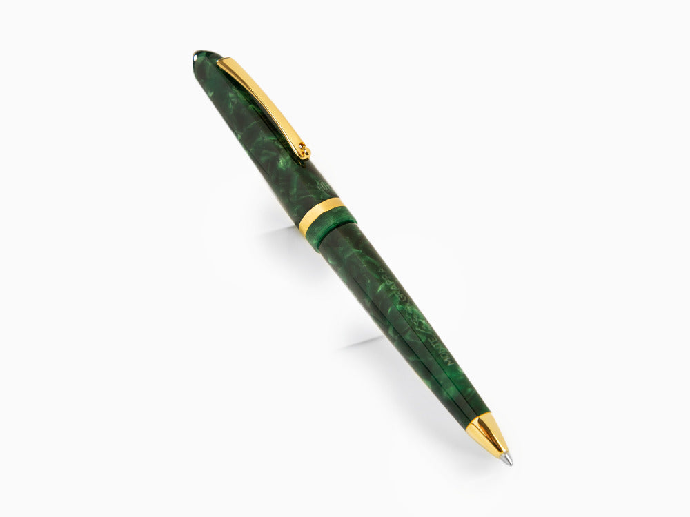 Montegrappa Vintage Vintage Conifer Kugelschreiber, Grün, Vergoldet, ISVENBAG