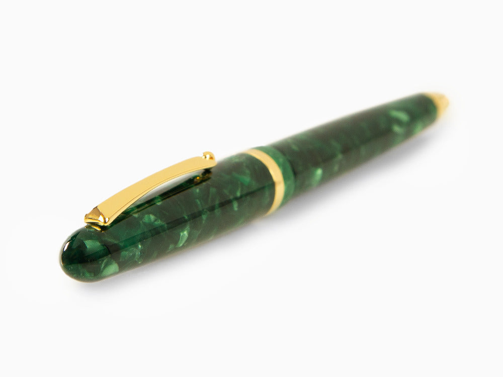 Montegrappa Vintage Vintage Conifer Kugelschreiber, Grün, Vergoldet, ISVENBAG