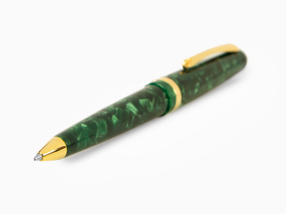 Montegrappa Vintage Vintage Conifer Kugelschreiber, Grün, Vergoldet, ISVENBAG
