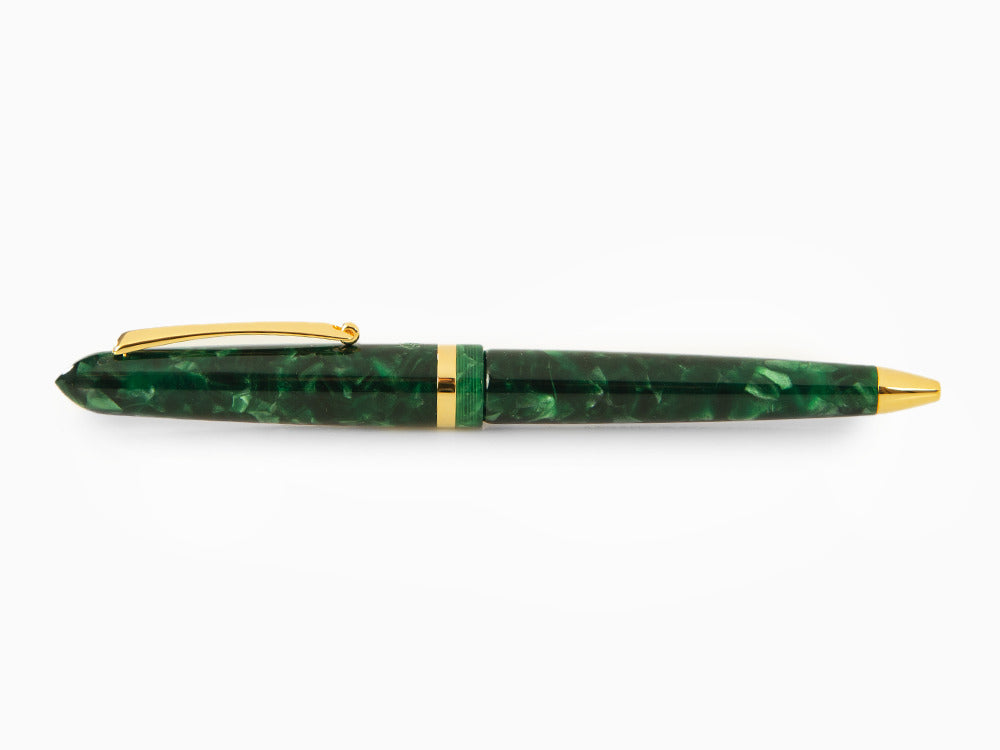 Montegrappa Vintage Vintage Conifer Kugelschreiber, Grün, Vergoldet, ISVENBAG