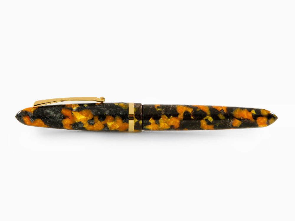 Montegrappa Venetia Havana Amber Roller, Bernstein, Vergoldet, ISVENRAO