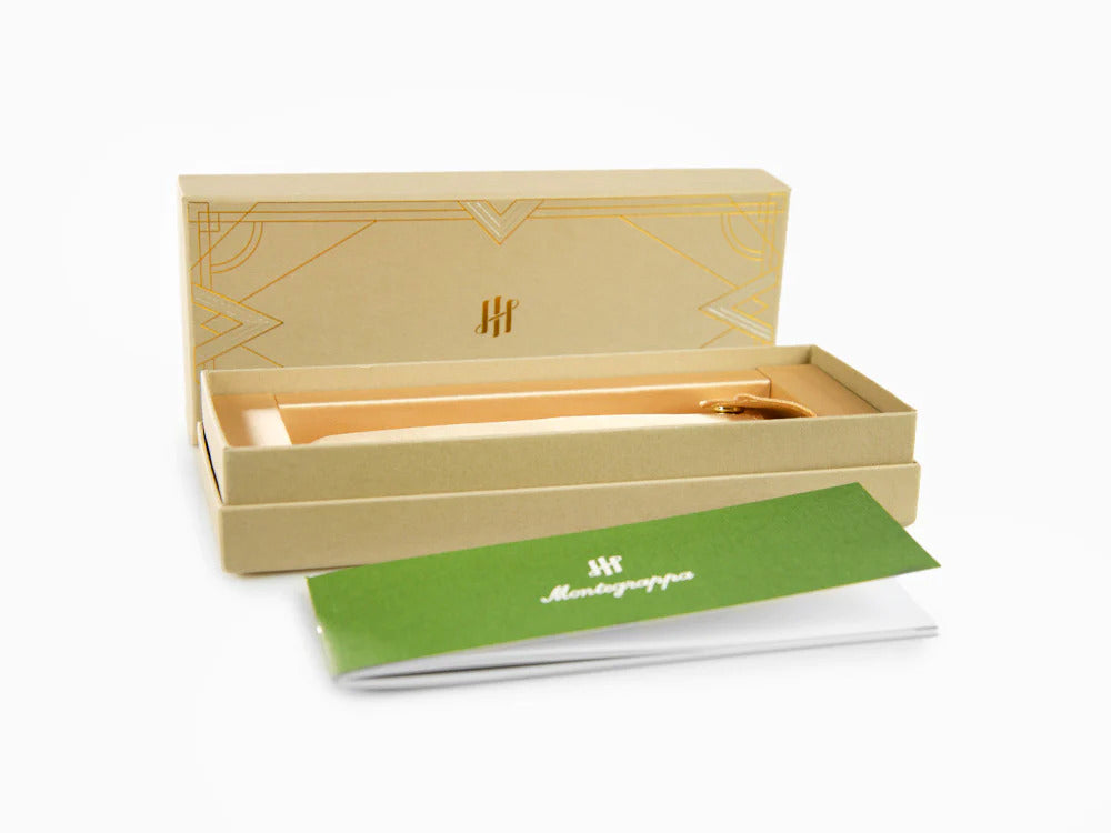 Montegrappa Venetia Havana Amber Roller, Bernstein, Vergoldet, ISVENRAO