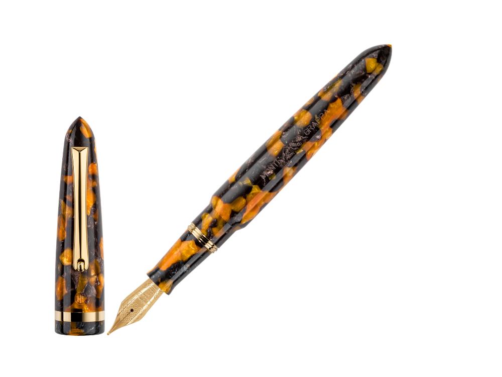 Montegrappa Venetia Havana Amber Füllfederhalter, 14k Gold, ISVEN_4O