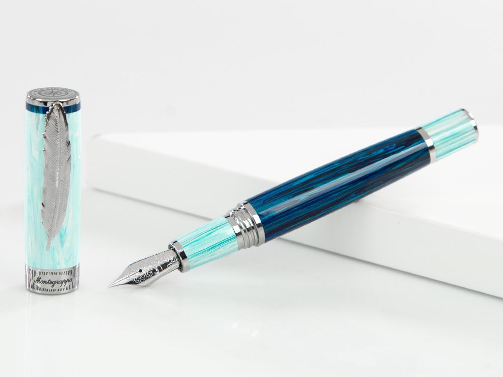 Montegrappa Wild Arctic Füllfeder, Blau, Limitierte Edition, ISWDR-AA