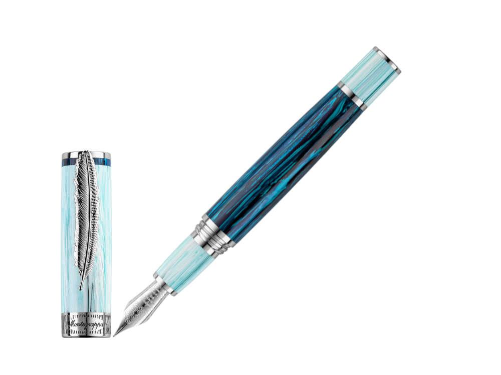 Montegrappa Wild Arctic Füllfeder, Blau, Limitierte Edition, ISWDR-AA