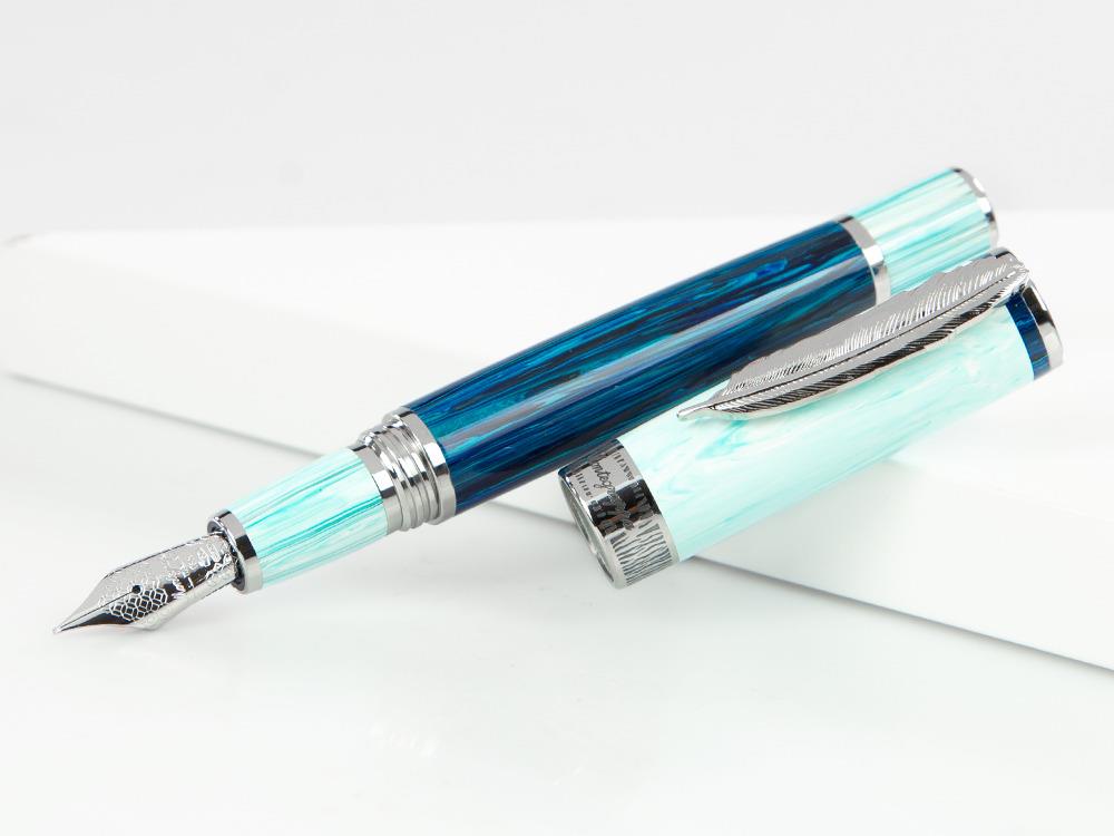 Montegrappa Wild Arctic Füllfeder, Blau, Limitierte Edition, ISWDR-AA