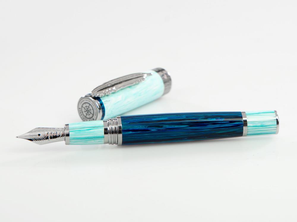Montegrappa Wild Arctic Füllfeder, Blau, Limitierte Edition, ISWDR-AA