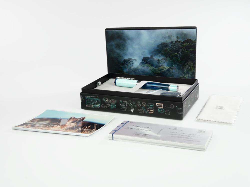 Montegrappa Wild Arctic Füllfeder, Blau, Limitierte Edition, ISWDR-AA