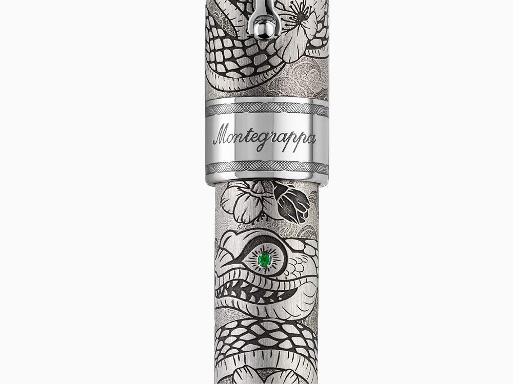 Montegrappa Extra Year of the Snake EL Füllfederhalter, Silber, ISYNN-SE
