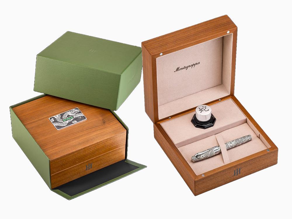 Montegrappa Extra Year of the Snake EL Füllfederhalter, Silber, ISYNN-SE
