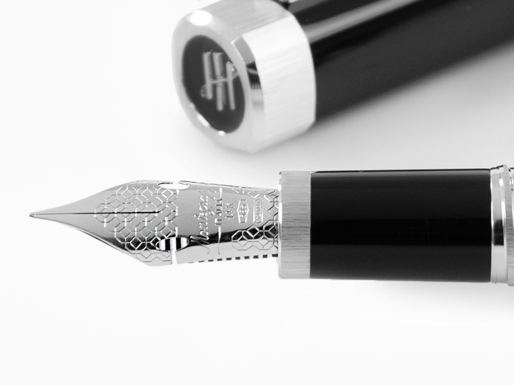 Montegrappa Quattro Füllfederhalter, Palladium, 14k Gold Flex, ISZ4I-XP